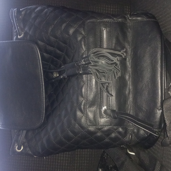 Bay Sky Handbags - Bay Sky Black Backpack w/ Adjustable Strap